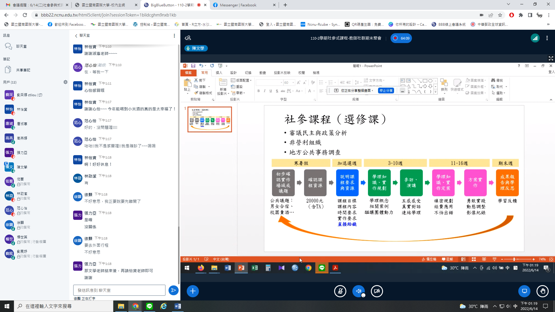 社參課程